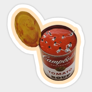 flies in my soup Sticker